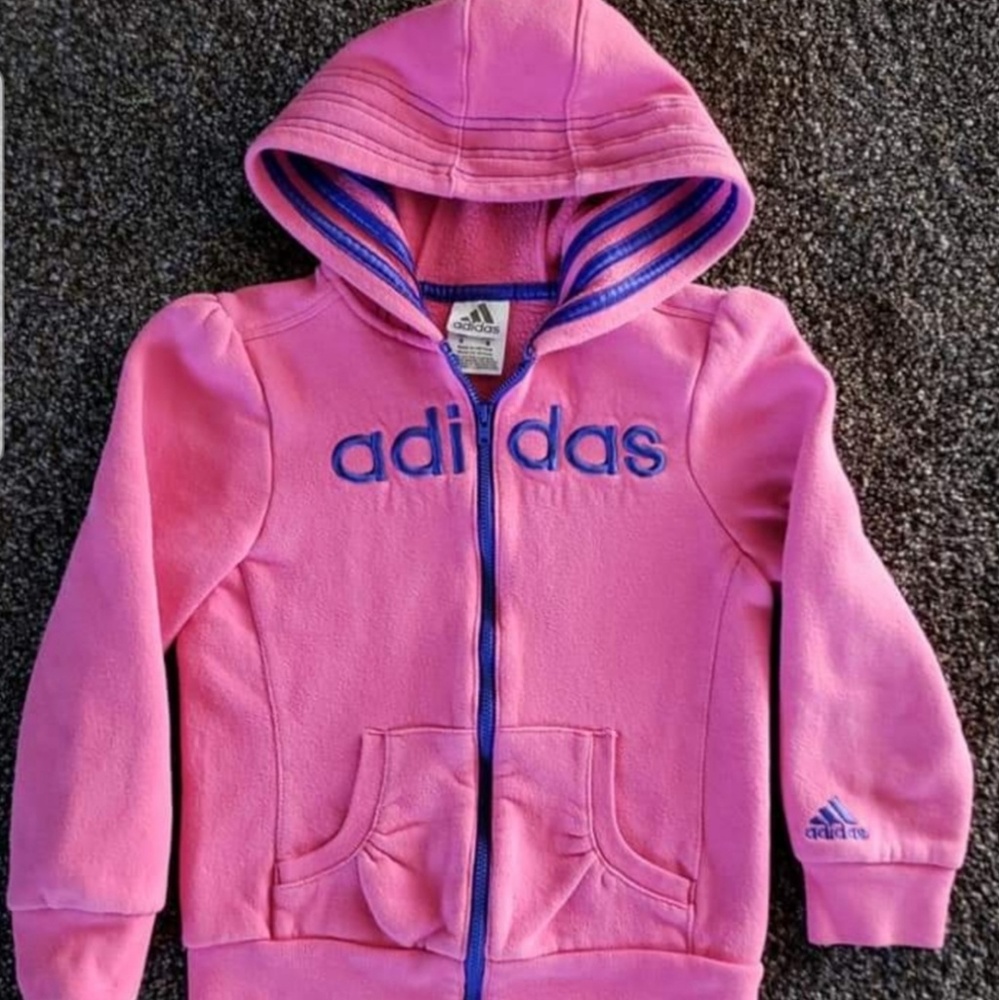 Girls Adidas Zip Up Jacket.